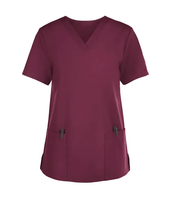 Top con mangas Cuello en V  Uniformes médicos